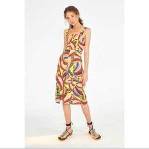 *NWT* Farm Rio Linen Banana Midi Dress